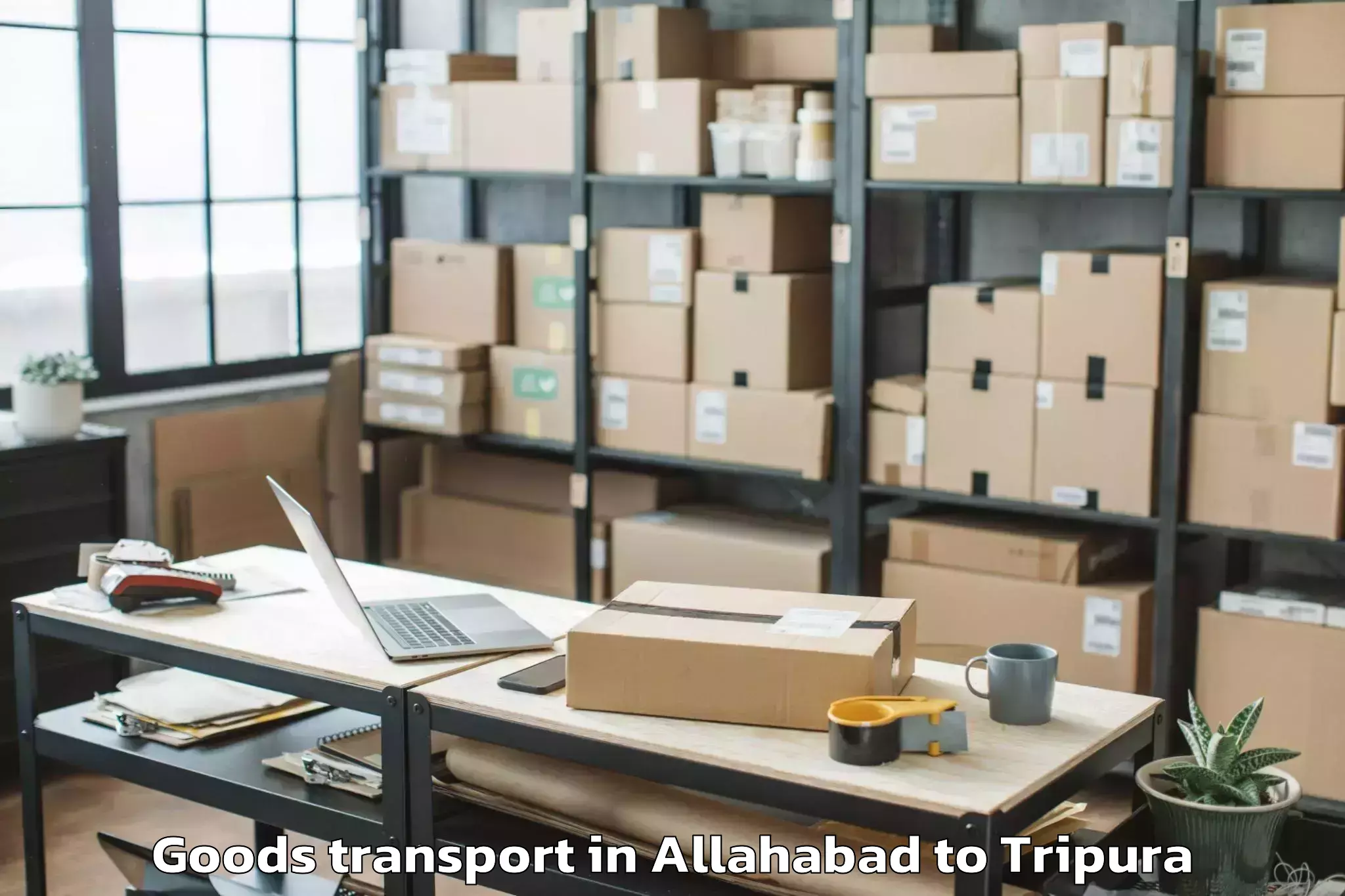 Leading Allahabad to Amarpur Gomati Goods Transport Provider